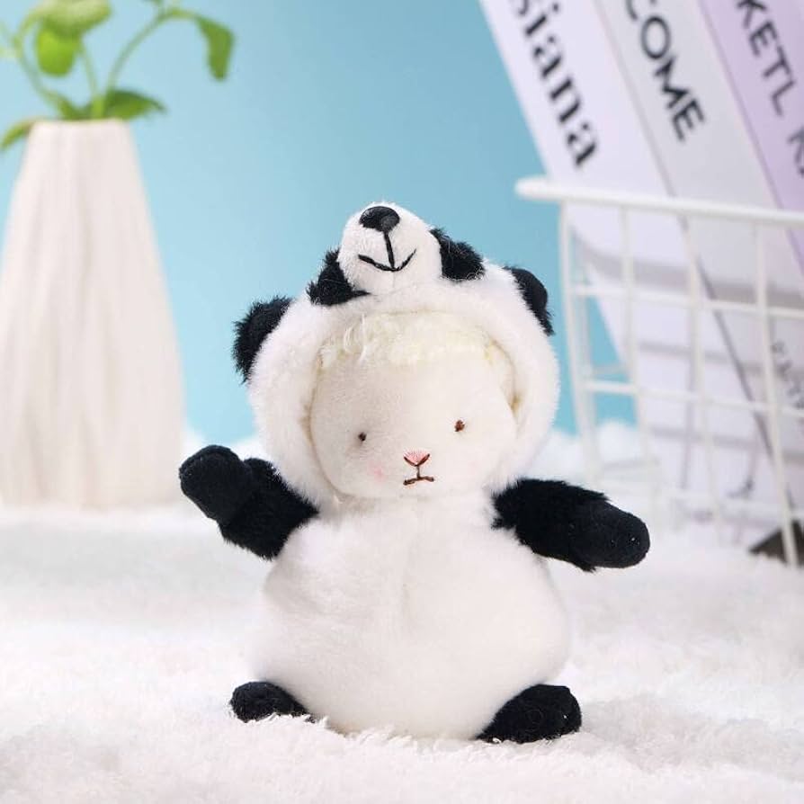 Amazon.co.jp: 子羊ペンダントぬいぐるみパンダ豚人形牡羊座人形